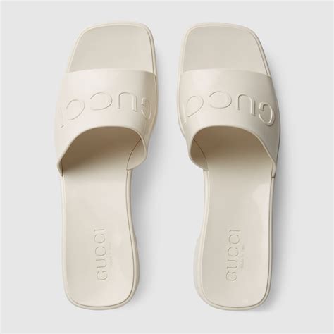 gucci ruber slides|gucci rubber slides women's.